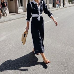 Madison Mathews Audrey Dress, Navy, Size Small.